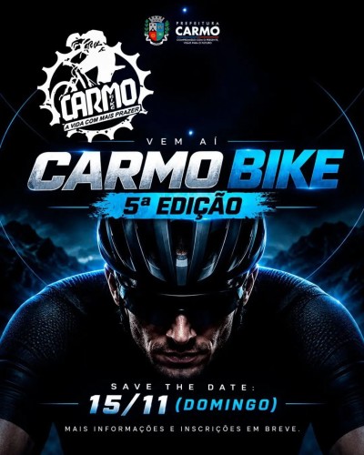🚴&zwj;♂️💙 VEM A&Iacute; A 5&ordf; EDI&Ccedil;&Atilde;O DO CARMO BIKE! 💙🚴&zwj;♀️ Prepare a bike, re&uacute;na a galera e venha viver mais uma 