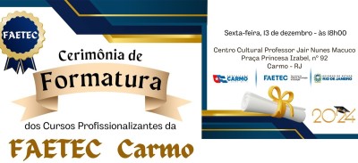 Formatura da FAETEC
