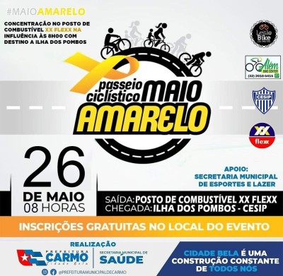 Passeio ciclístico Maio Amarelo
