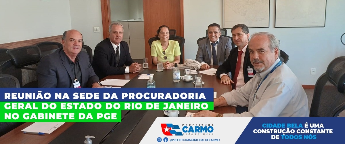 Reunião na Sede da Procuradoria Geral do Estado do Rio de Janeiro no Gabinete da PGE