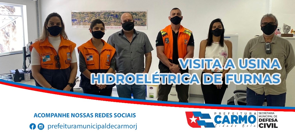 A Defesa Civil da Cidade de Carmo-RJ, esteve presente no último dia 24/08, na Usina Hidrelétrica de Simplício.