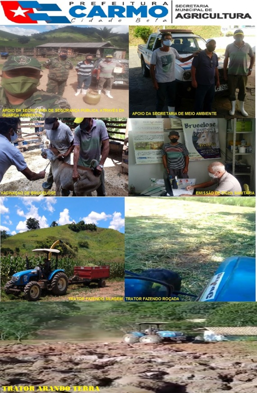 A Secretaria de Agricultura dedica-se para continuar suas atividades e visando andar lado a lado com o produtor rural.