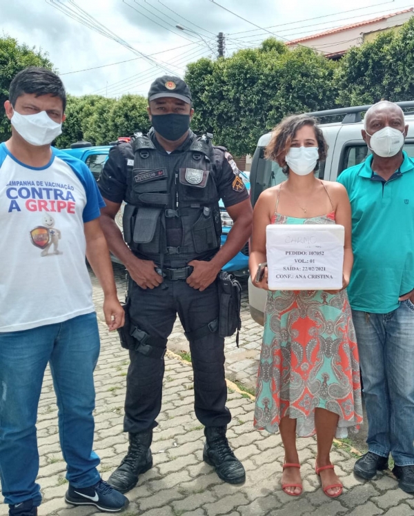 A Secretaria Municipal de Saúde de Carmo informa que recebeu, hoje, dia 23/02/2021, 250 doses em frasco multidose de 10 doses cada