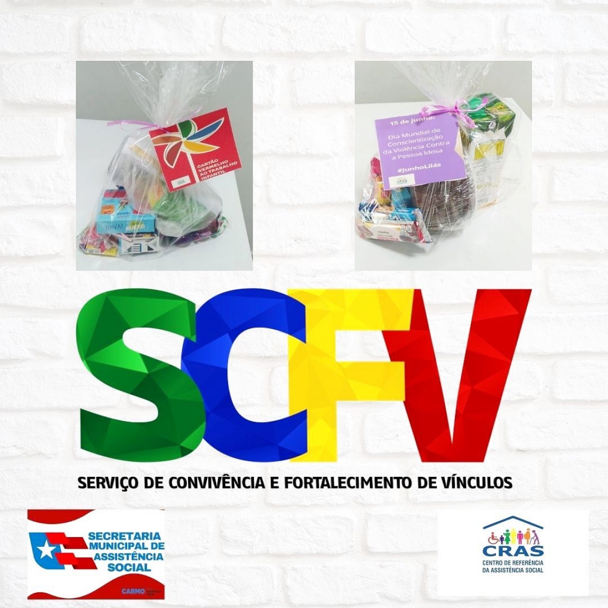 O SCFV, através dos CRAS Central e Influência, trabalhou no mês de Junho: