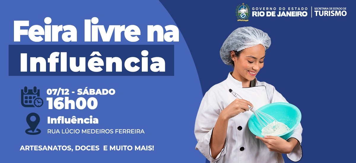 Feira livre no bairro Influência