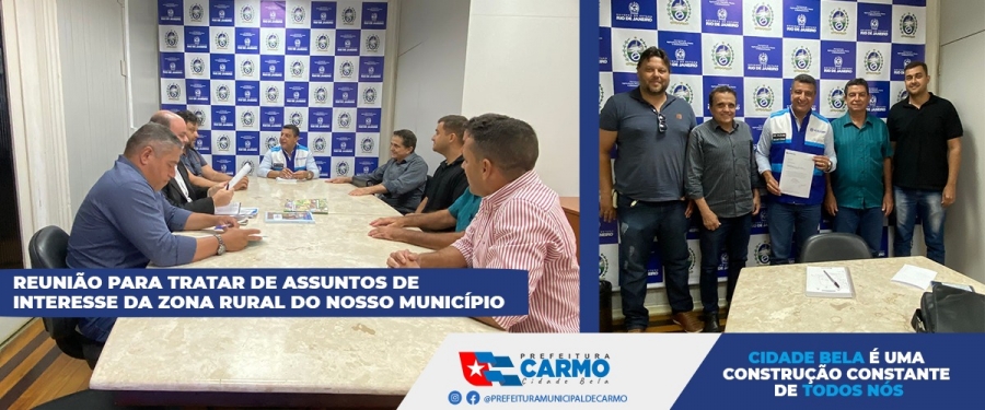 Reunião para Tratar de Assuntos de Interesse da Zona Rural do Nosso Município.