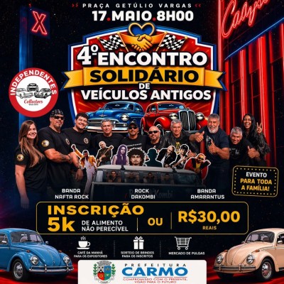 Os motores vão roncar e a solidariedade vai acelerar mais uma vez em Carmo! 🚗✨ A Prefeitura Municipa