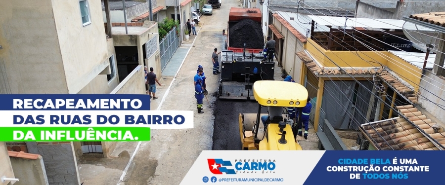 Recapeamento das ruas do bairro Influência