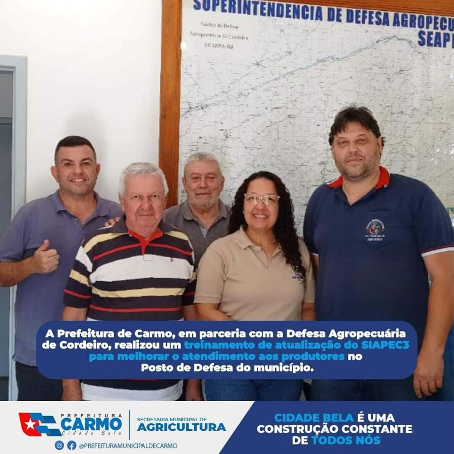 Treinamento de atualização de acesso ao SIAPEC3