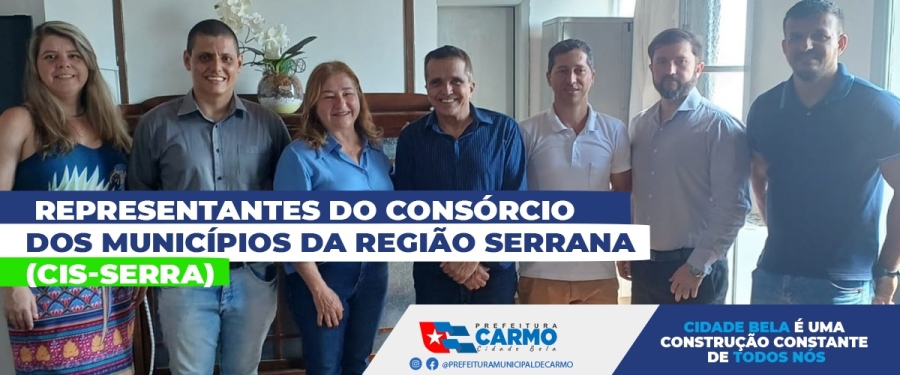 Representantes do consórcio dos municípios da Região Serrana