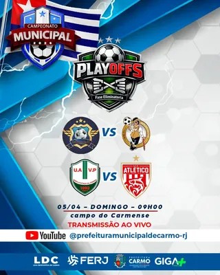 Chegou a fase decisiva do Campeonato Municipal! A emo&ccedil;&atilde;o aumenta e agora &eacute; tudo ou nada na fase elim
