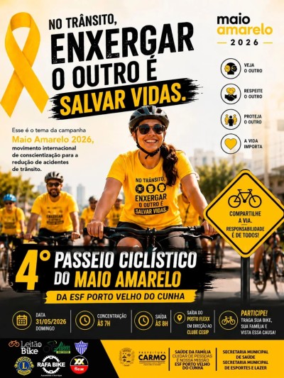 A Prefeitura Municipal de Carmo, por meio da Secretaria Municipal de Saúde, da Secretaria Municipal