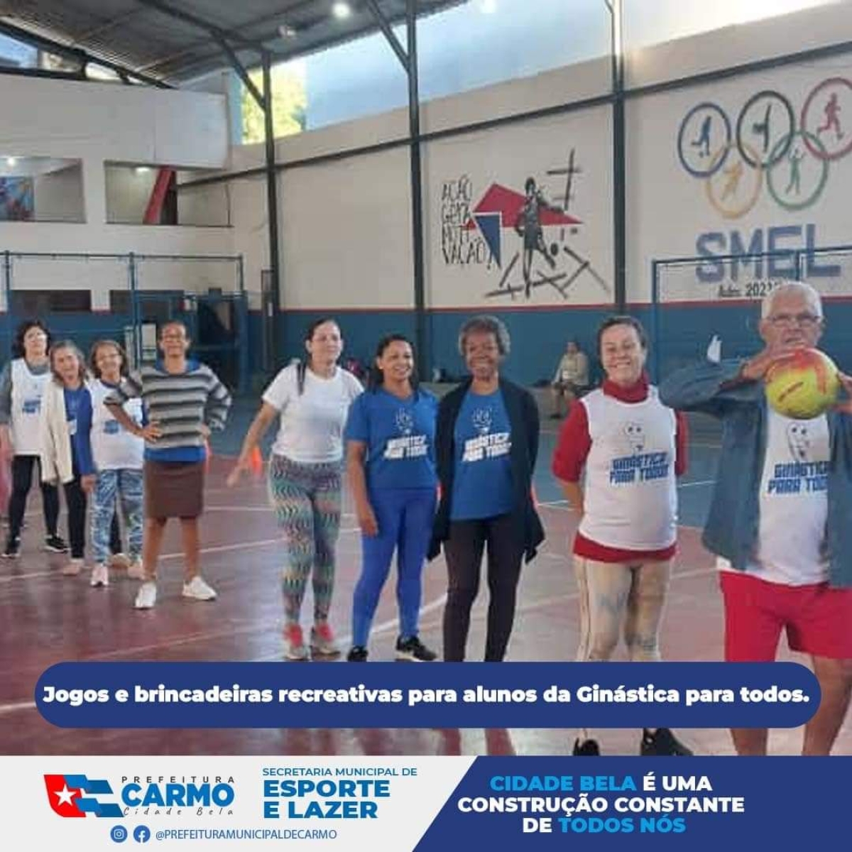 Jogos e brincadeiras recreativas para alunos da Ginástica Para Todos