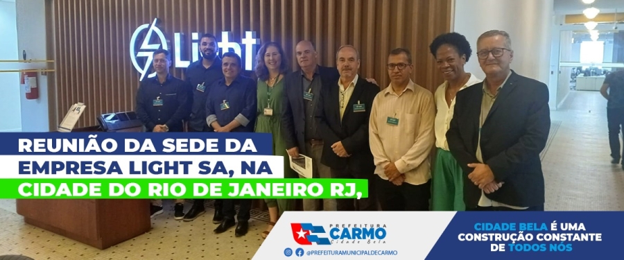 Reunião na Sede da Empresa Ligth SA, na cidade do Rio de Janeiro