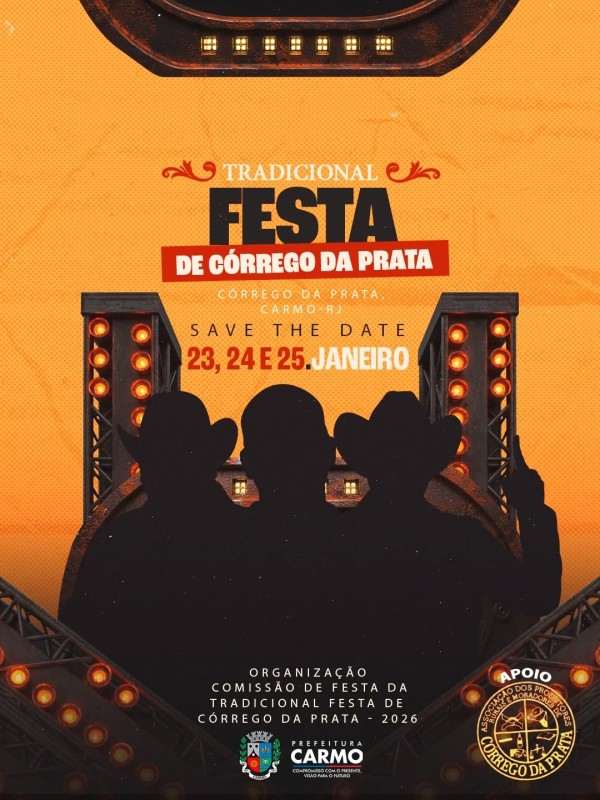 A Comiss&atilde;o de Festa da Tradicional Festa de C&oacute;rrego da Prata 2026, com apoio da APRUMCOP e da Prefei