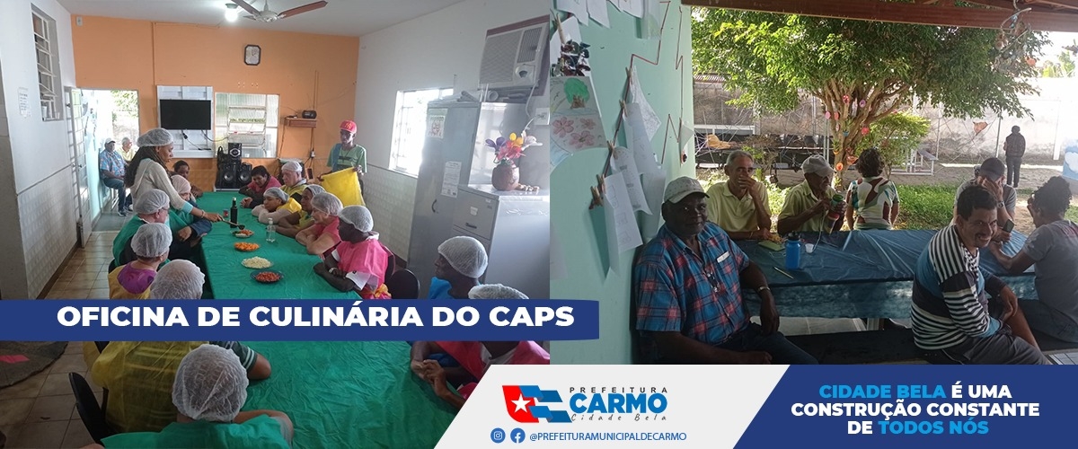 Oficina de Culinária do CAPS.