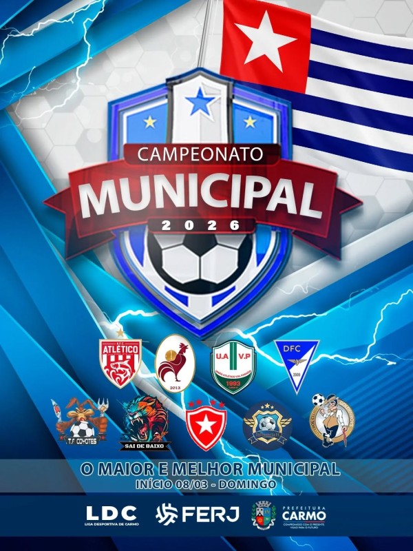 O maior e melhor Campeonato Municipal de Futebol da regi&atilde;o est&aacute; de volta, reafirmando a for&ccedil;a do esp