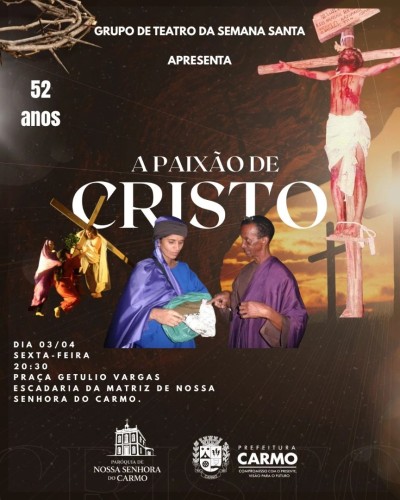 A Prefeitura Municipal de Carmo, por meio da Secretaria Municipal de Cultura e Turismo, junto com a 