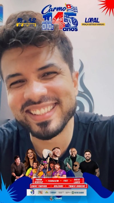 🎤 O convite est&aacute; feito pelo cantor @raonyfarsura ! No dia 10 de outubro, vamos viver uma noite espec