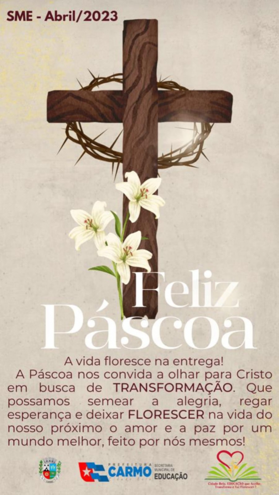 QUE SEJA UMA ÉPOCA DE CELEBRAÇÃO, PAZ E COMUNHÃO ENTRE TODOS!