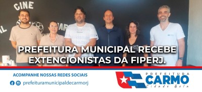 Prefeitura Municipal Recebe Extencionistas da FIPERJ.