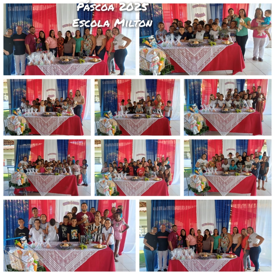 ENTREGA DE CHOCOLATES E CELEBRAÇÃO DA PÁSCOA NAS ESCOLAS MUNICIPAIS