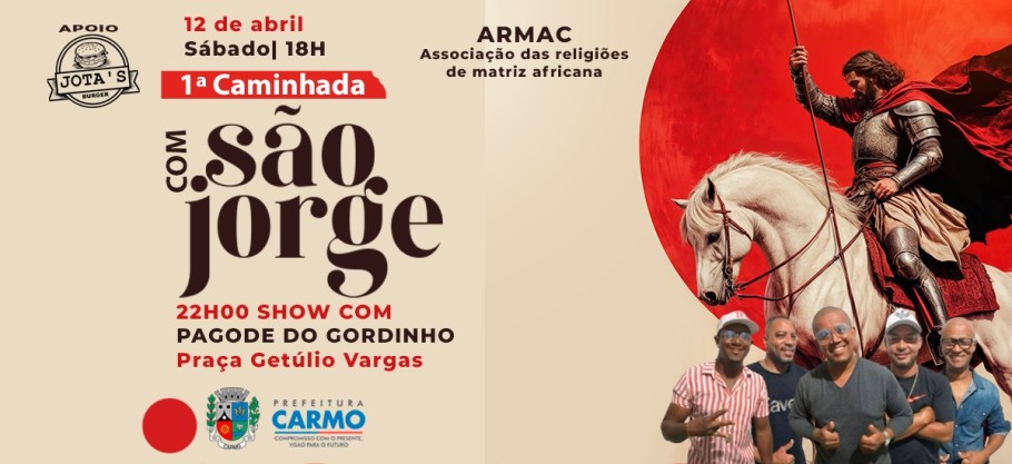 Caminhada com S&atilde;o Jorge