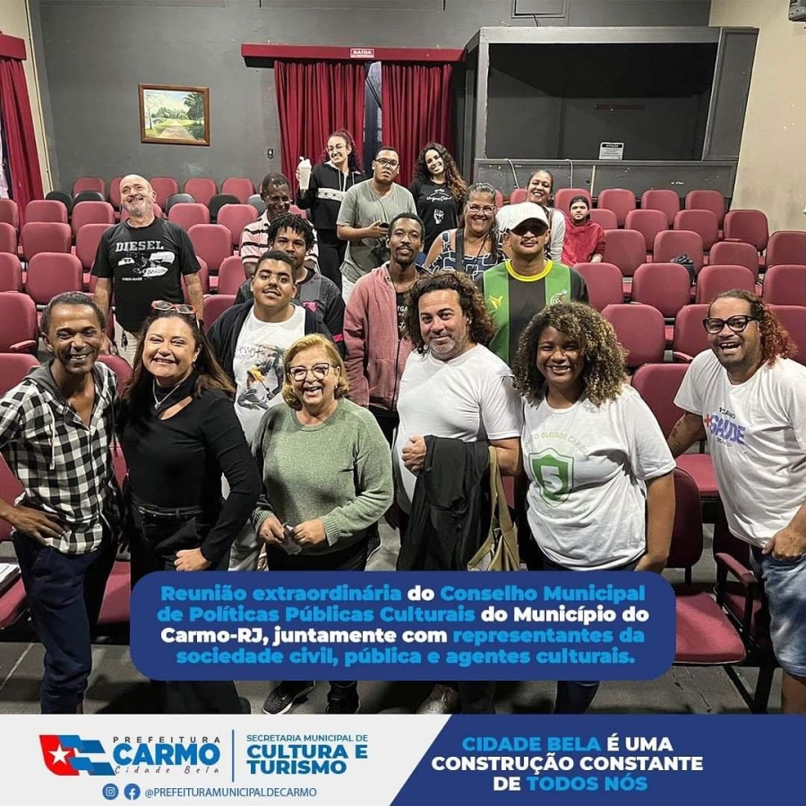 Reunião extraordinária do Conselho Municipal de Políticas Públicas Culturais